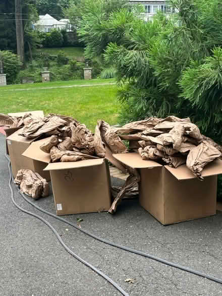 Photo of free Moving boxes and paper (Bronxville Lawrence park) #1