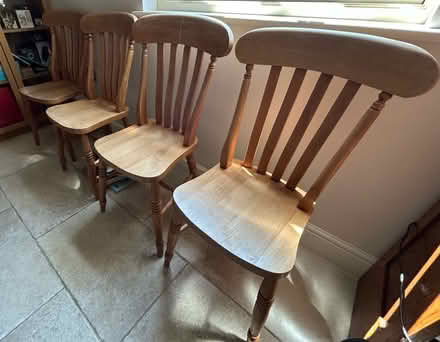 Photo of free Solid pine wood kitchen chairs (Hovingham YO62) #1
