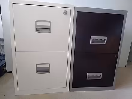 Photo of free 2 metal 2 draw filing cabinets (Wrington BS40) #1