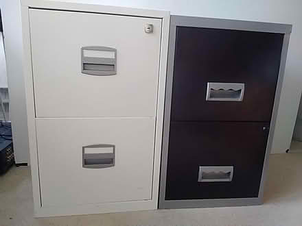 Photo of free 2 metal 2 draw filing cabinets (Wrington BS40) #1