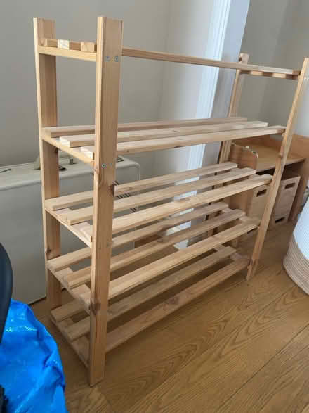 Photo of free Wooden shoe rack (Hither Green SE13) #2