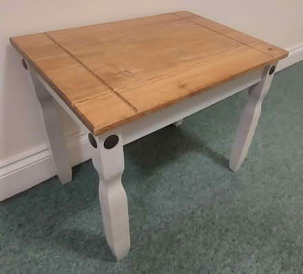 Photo of free Wooden Table Top with Grey Legs (BH10 - Northbourne) #1