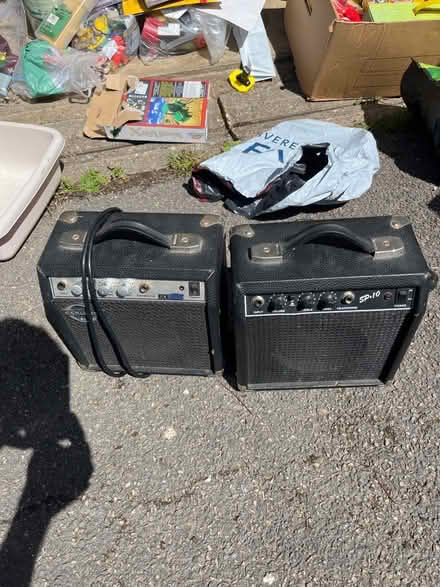 Photo of free Fender and Carlsboro SP10 guitar amps (Marlow Bottom SL7) #1