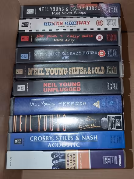 Photo of free Neil Young VHS cassettes (AB22) #1