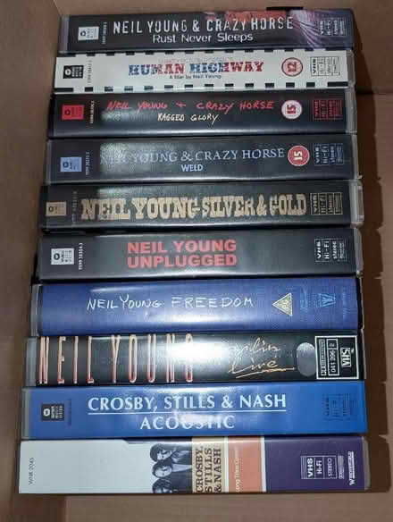 Photo of free Neil Young VHS cassettes (AB22) #1