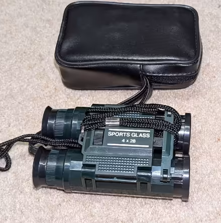 Photo of free Small plastic binoculars in zip case. (AB22) #2