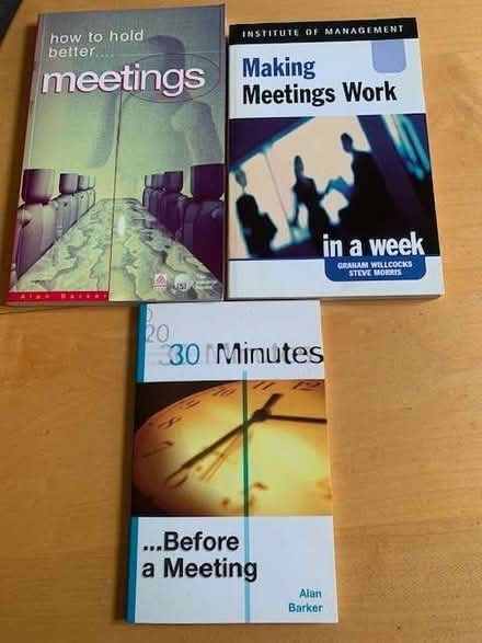 Photo of free Three books on Meetings (Upper Wolvercote OX2) #1