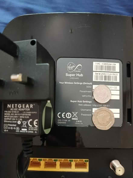 Photo of free VirginMedia SuperHub (Nascot Wood WD17) #1