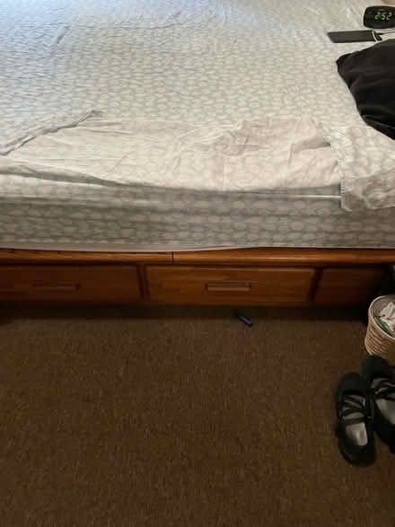 Photo of free Calif King Captains bed (Arden Arcade) #3