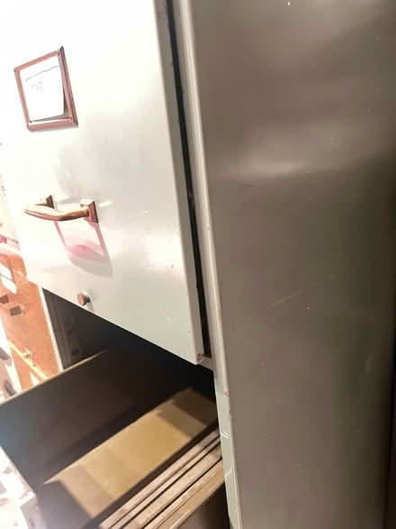 Photo of free 1940’s metal filing cabinet (South Surrey, BC) #3