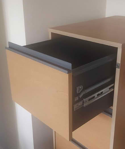 Photo of free Wooden 4 Drawer Filing Cabinet (Kinson Village Green Stocks BH10) #2