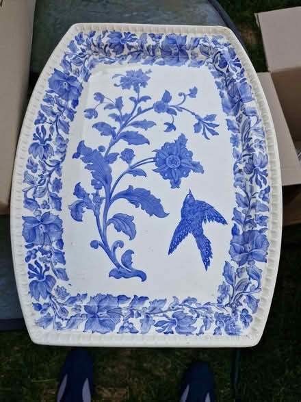 Photo of free Blue and White Charger 44 X 33 cm (BR1 bickley) #1
