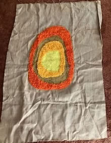Photo of free Partially Done Hooked Rug (Sunland) #1
