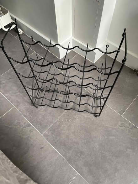 Photo of free Small wine shelf, metal (Barons Court W6) #1