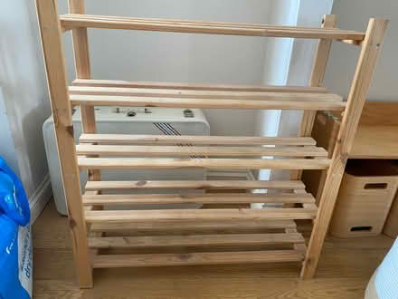 Photo of free Wooden shoe rack (Hither Green SE13) #1