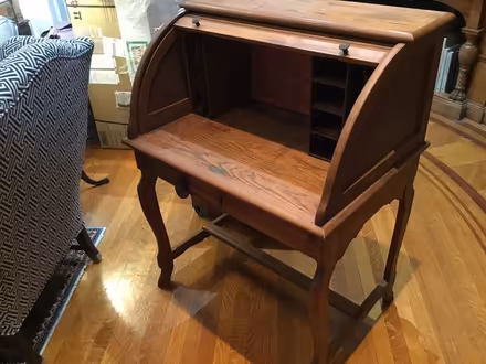 Photo of free Small antique oak roll top desk (Back Bay Boston) #1