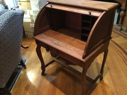 Photo of free Small antique oak roll top desk (Back Bay Boston) #1