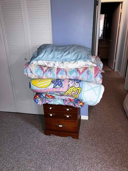 Photo of free 2 single beds linens bedside table (Melbourne Beach Fl) #2