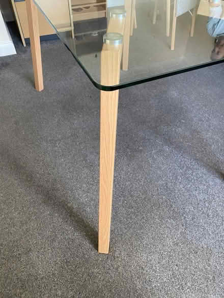 Photo of free Glass Wooden Table and 4 Chairs (BH10 - Northbourne) #3