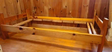 Photo of free Custom made twin bed frame (New paltz) #3