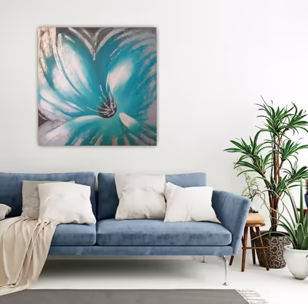 Photo of free Flower Canvas art (Silver st, N18) #2