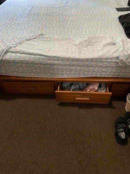 Photo of free Calif King Captains bed (Arden Arcade) #2