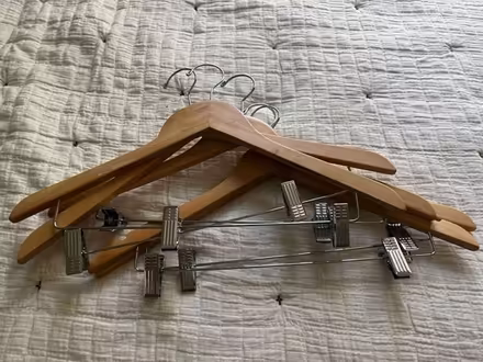 Photo of free 30 Wooden Pants Hangers (Freedom Park) #1