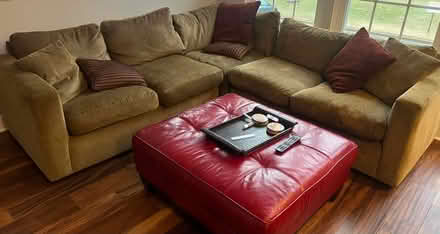Photo of free Sectional couch and ottoman (Olney, MD) #1