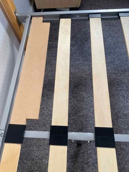 Photo of free Wood and metal double bed frame. (Sewerby YO16) #4