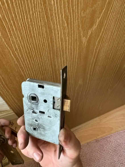 Photo of Bathroom Door handle with lock (Eye,) #2