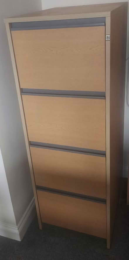 Photo of free Wooden 4 Drawer Filing Cabinet (Kinson Village Green Stocks BH10) #3
