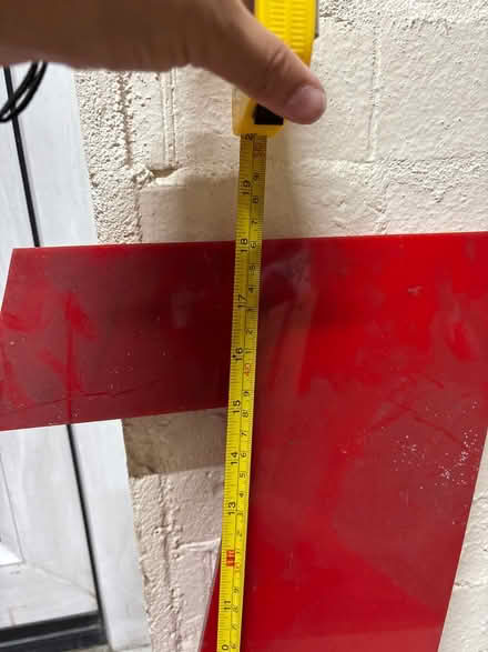 Photo of free T- letter in red plastic (SW8) #2
