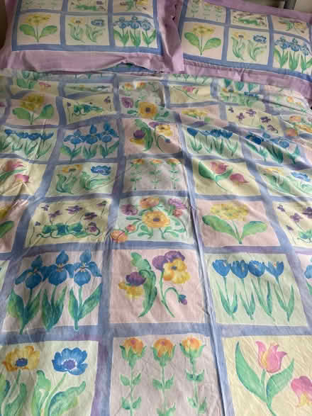 Photo of free Double duvet cover and 4 pillow cases (Spacey Houses HG3) #1