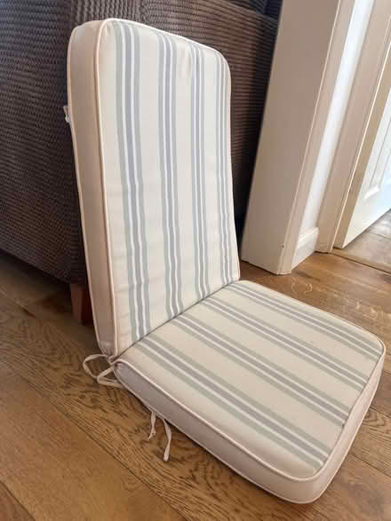 Photo of free 4 x garden chair cushions (Sg6 3nb) #2