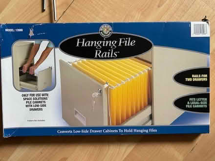 Photo of free Hanging file rails for file cabinet (L5L 5P5) #2
