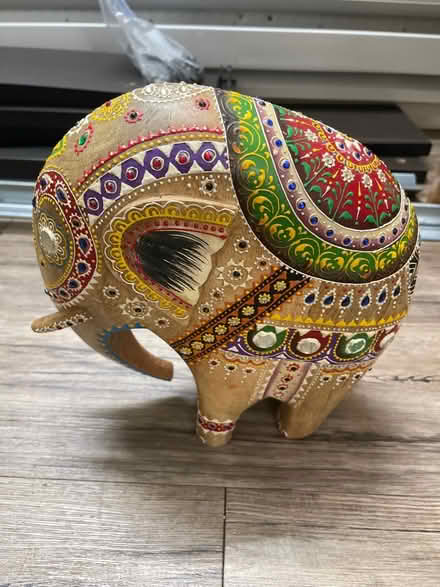 Photo of free Wooden elephant (Sunnyvale near Lawrencestation) #1