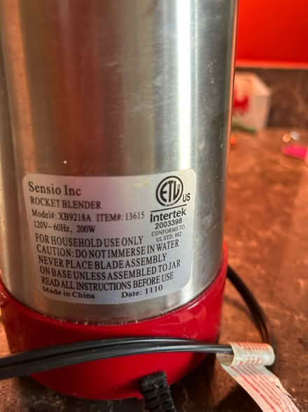 Photo of free Bella Rocket Blender (16th Street Heights) #1