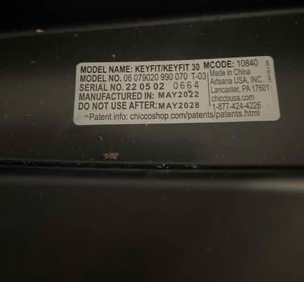 Photo of free Chico baby car seat base (West Roseville) #3
