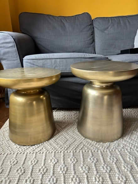 Photo of free Two end tables/stools (Rego Park) #1