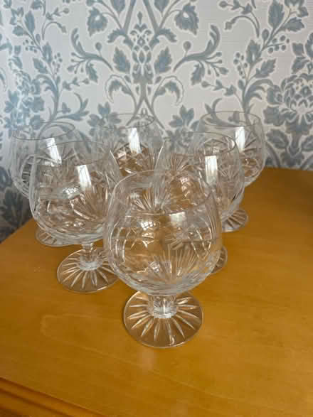 Photo of free 6 Lead crystal brandy glasses (Keighley) #1