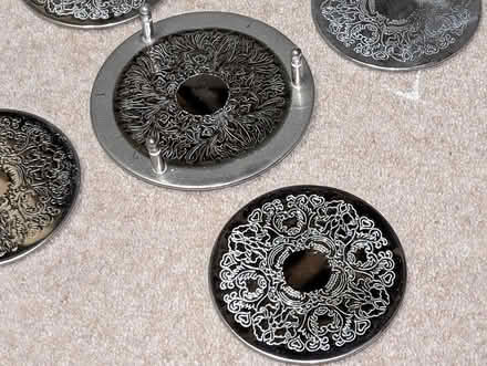 Photo of free Silver coasters with holder (AB22) #2
