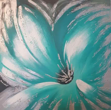Photo of free Flower Canvas art (Silver st, N18) #1