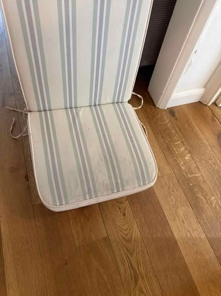 Photo of free 4 x garden chair cushions (Sg6 3nb) #3