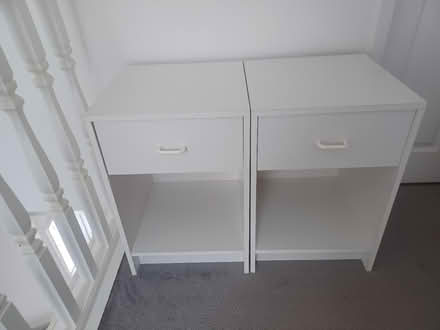 Photo of free 2 white bedside cabinets (Kingswinford DY6) #1