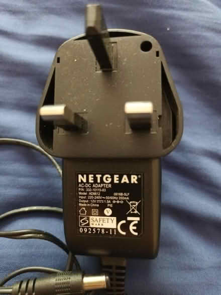 Photo of free Netgear A/C adapter (Nascot Wood WD17) #1