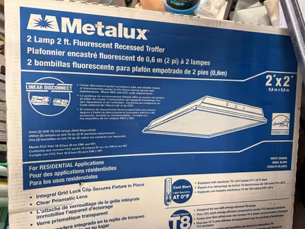 Photo of free Two Metalux 2x2 troffers (Naperville, near downtown) #1