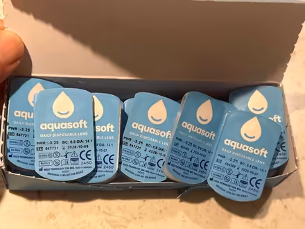 Photo of free Aqua soft Contact Lenses -3.25 (La Tijera Village) #1