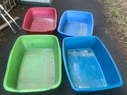 Photo of free 3 cat litter trays (West Molesey.) #1