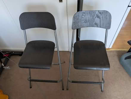 Photo of free 2x chairs (bar/breakfast table) (Corsham SN13) #1