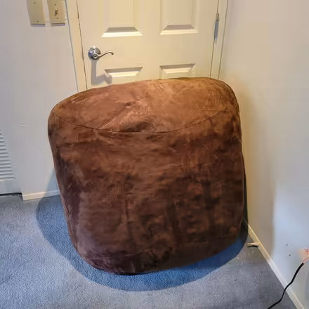 Photo of free Large Brown Foam Filled "Bean Bag" (Bellevue-Redmond) #2